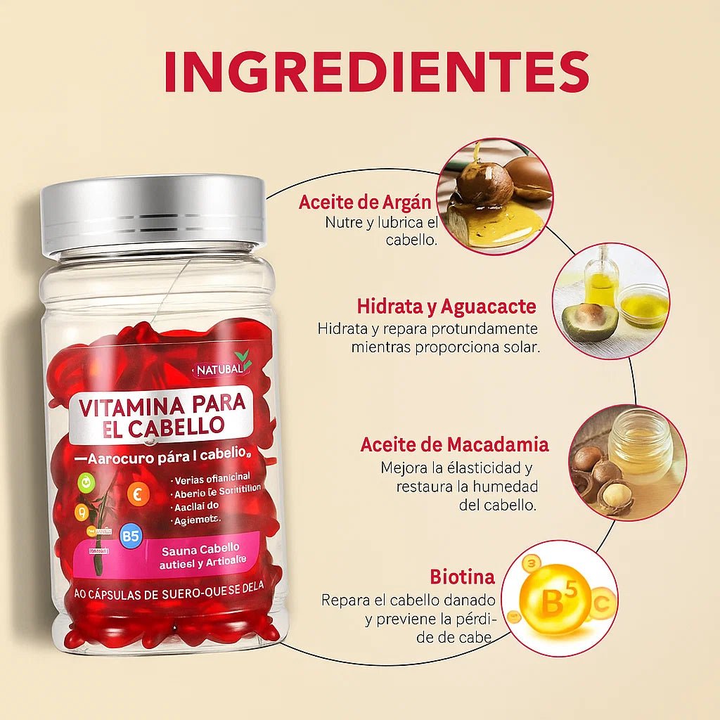 Serum de Vitaminas para el Cabello - TodoBacano
