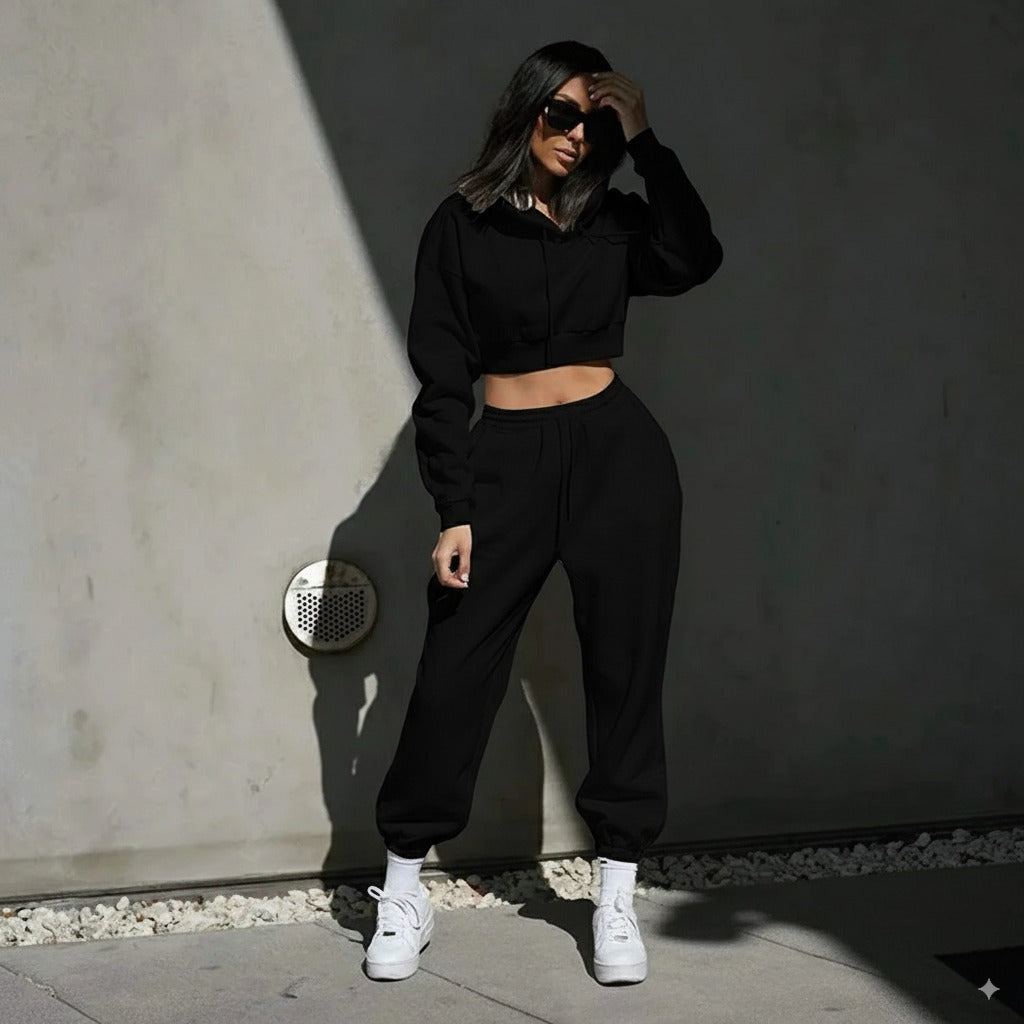 Conjunto Mujer Oversize Pantalón Canguro Top Premium